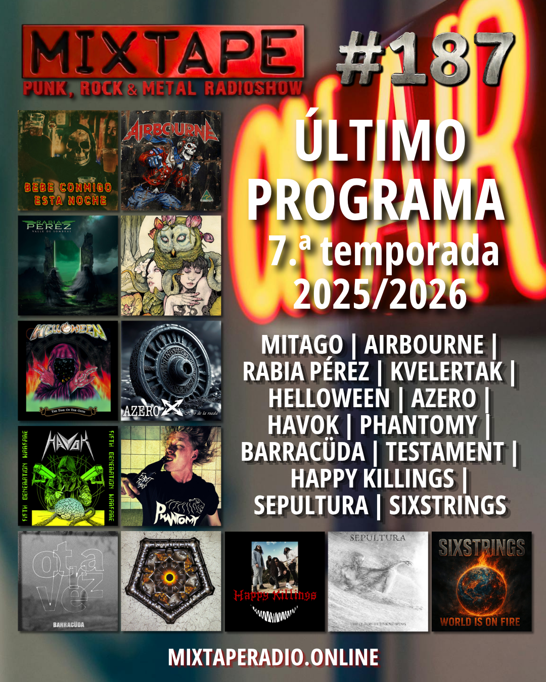 En este momento estás viendo Mixtape #187 – Último programa